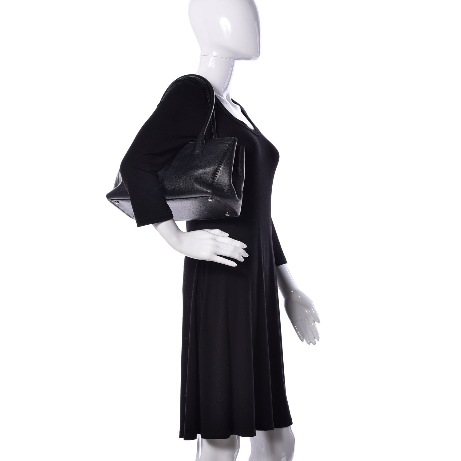 Chanel Calfskin Small Cerf Executive Shopper Tote Black 2 of 22