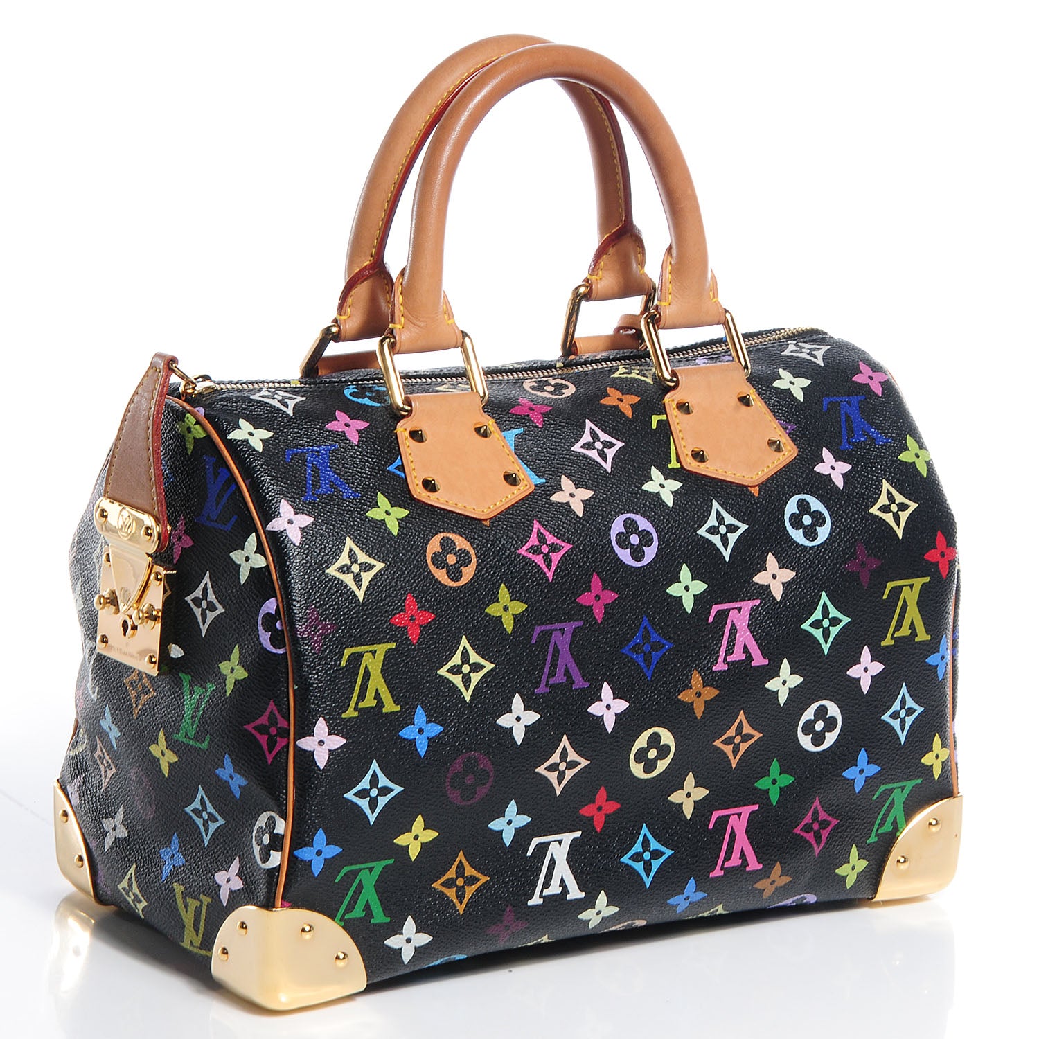 Louis Vuitton Monogram Multicolor Speedy 30 Black 4 of 11
