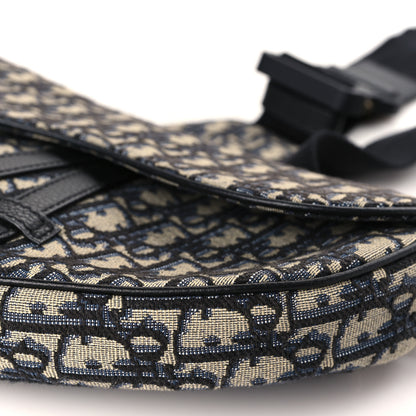 Christian Dior Oblique Mens Saddle Bag Blue 9 of 9