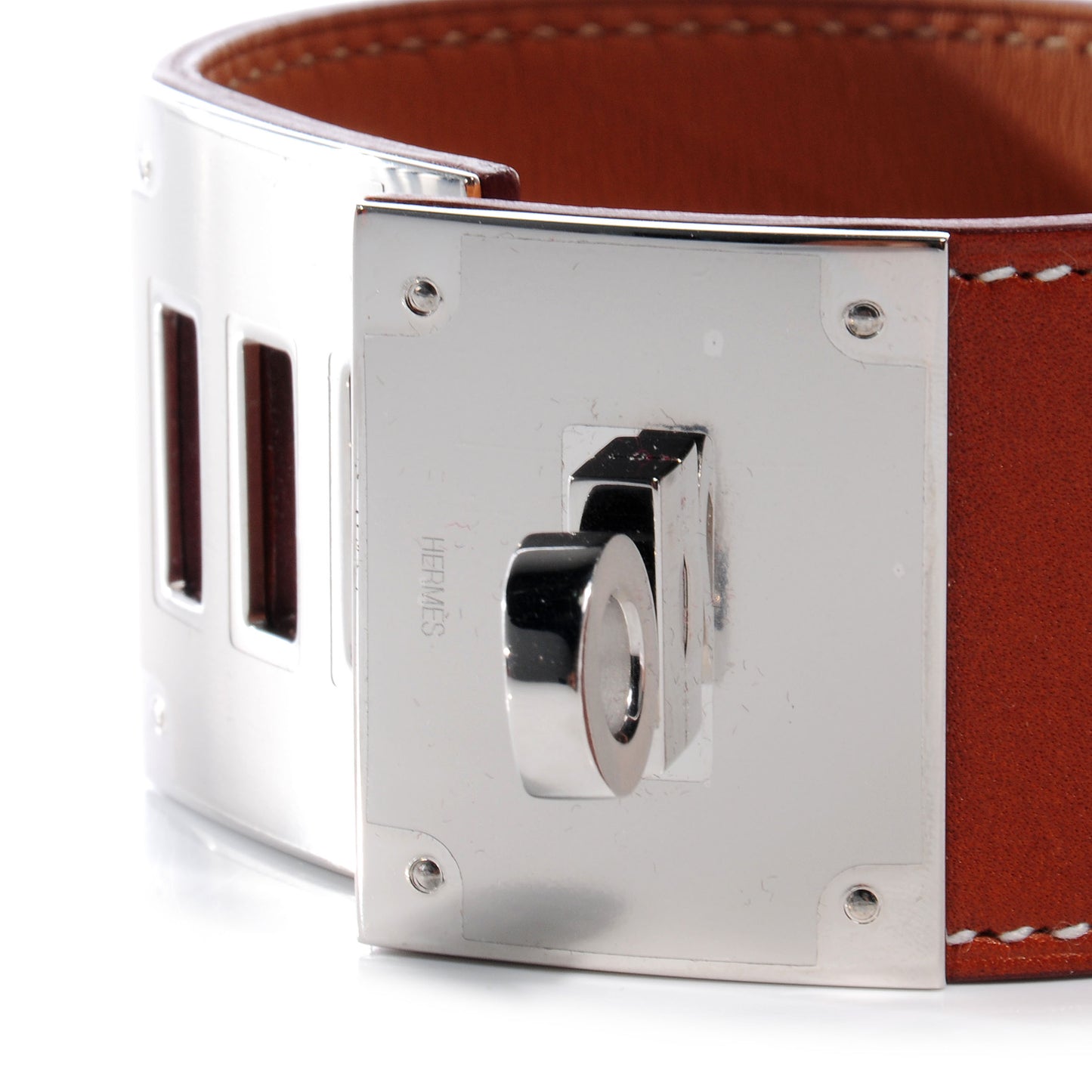 Natural Barenia Kelly Dog Cuff 40