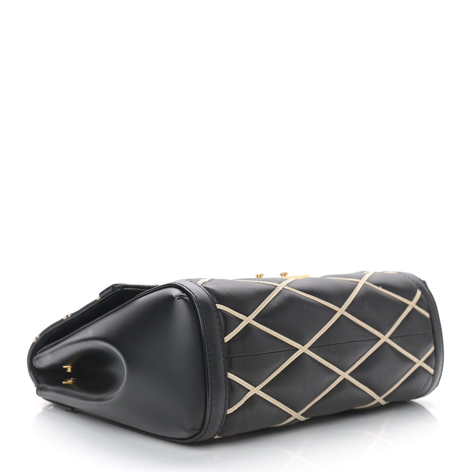 Louis Vuitton Lambskin Malletage Pochette Flap Black 4 of 13