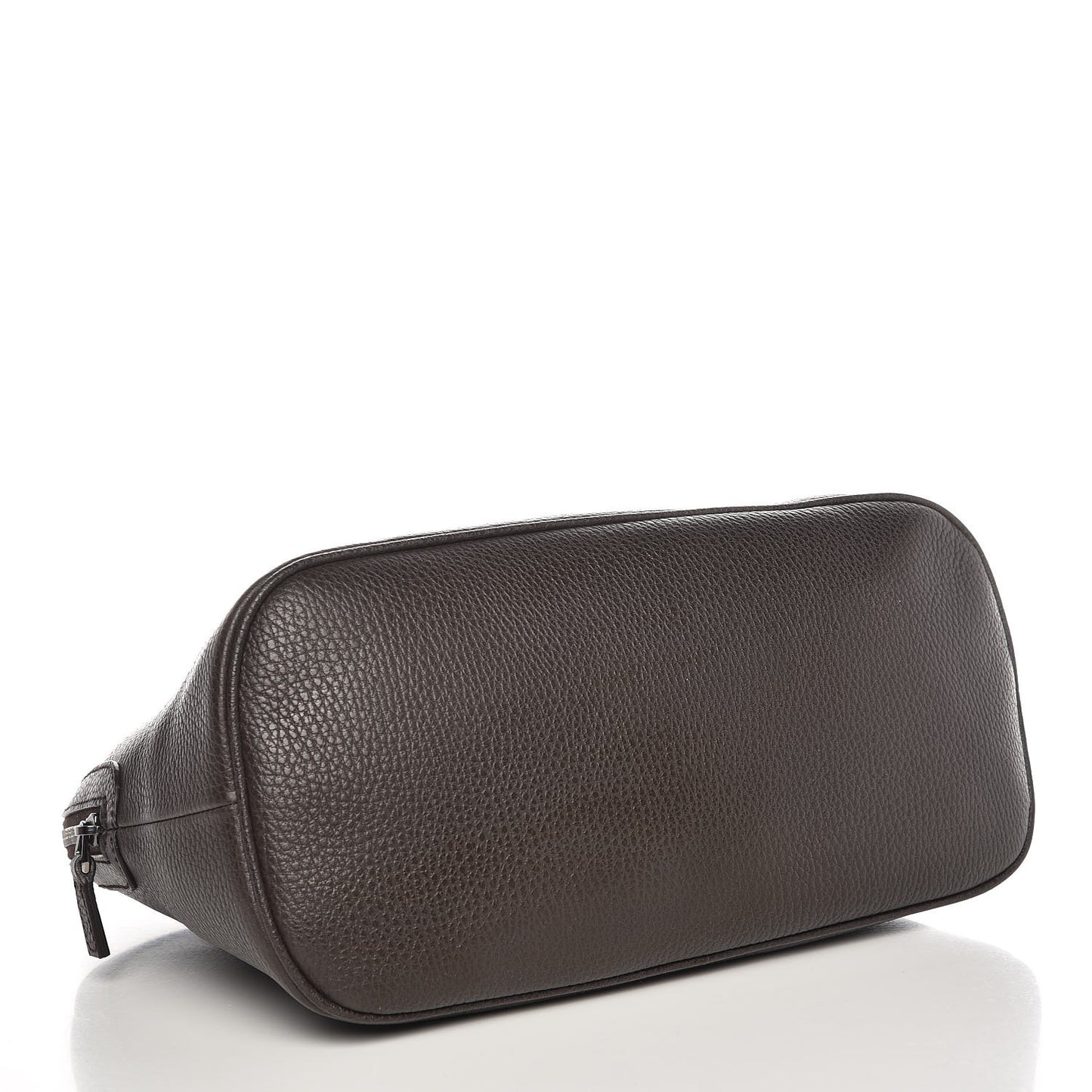 Calfskin Medium Dome Bag Dark Brown