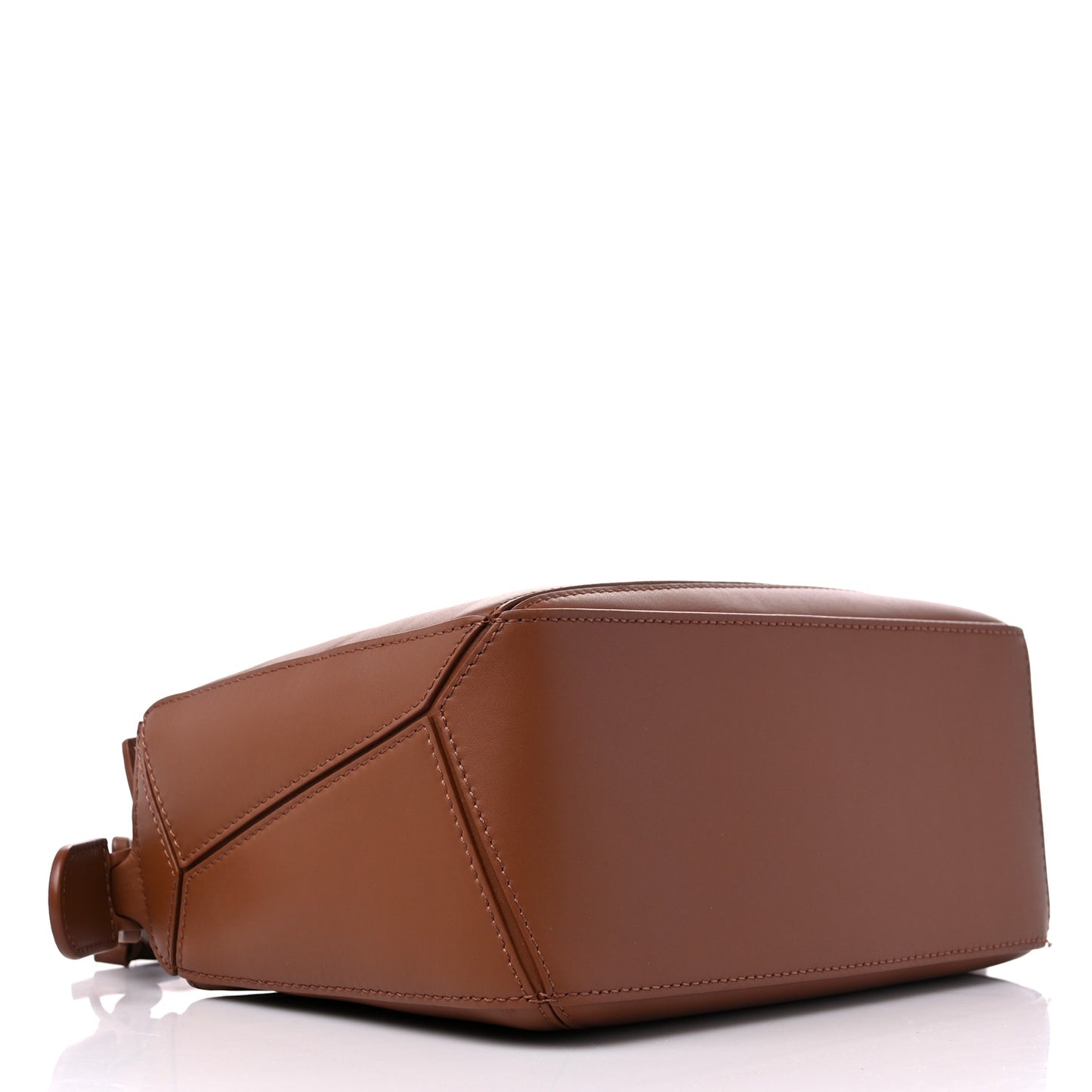 Satin Calfskin Small Puzzle Bag Pecan