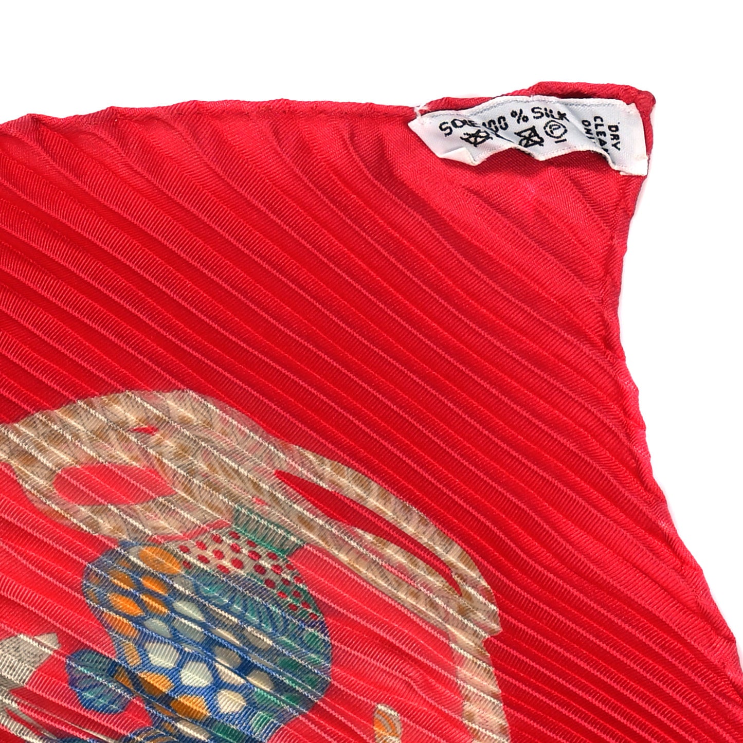 Silk Grands Fonds Plisse Scarf