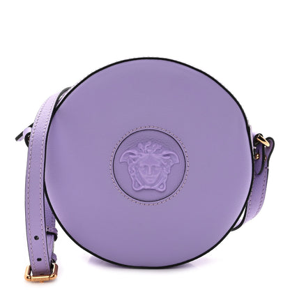 Versace Calfskin La Medusa Round Camera Bag Lilac 1 of 9