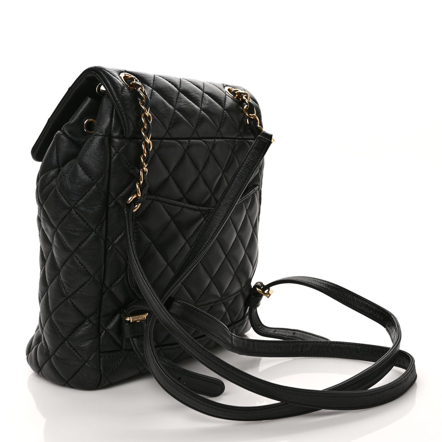 Chanel Lambskin Quilted Small Urban Spirit Backpack Black 2 of 8