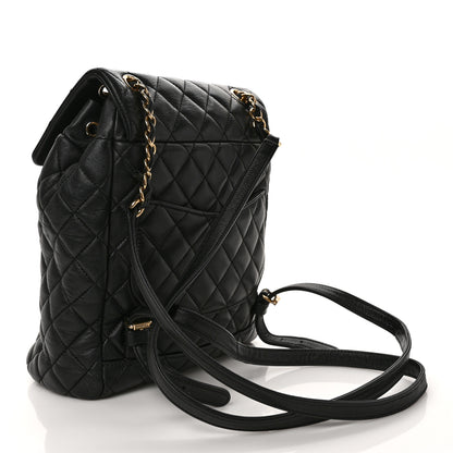 Chanel Lambskin Quilted Small Urban Spirit Backpack Black 2 of 8