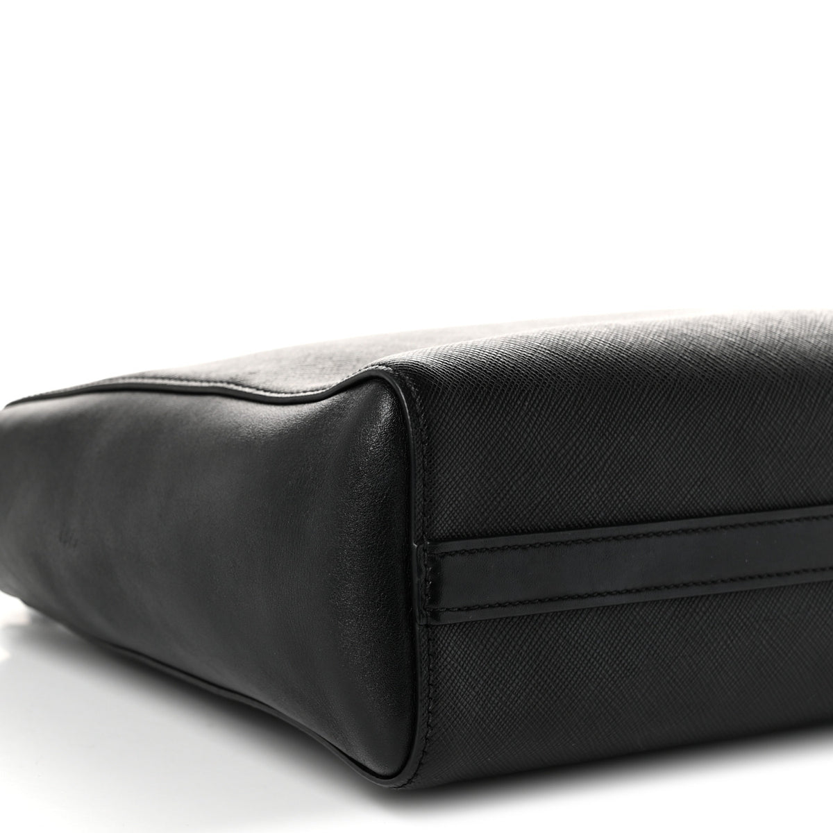 Prada Saffiano Soft Calfskin Small Zippered Tote Black 9 of 12