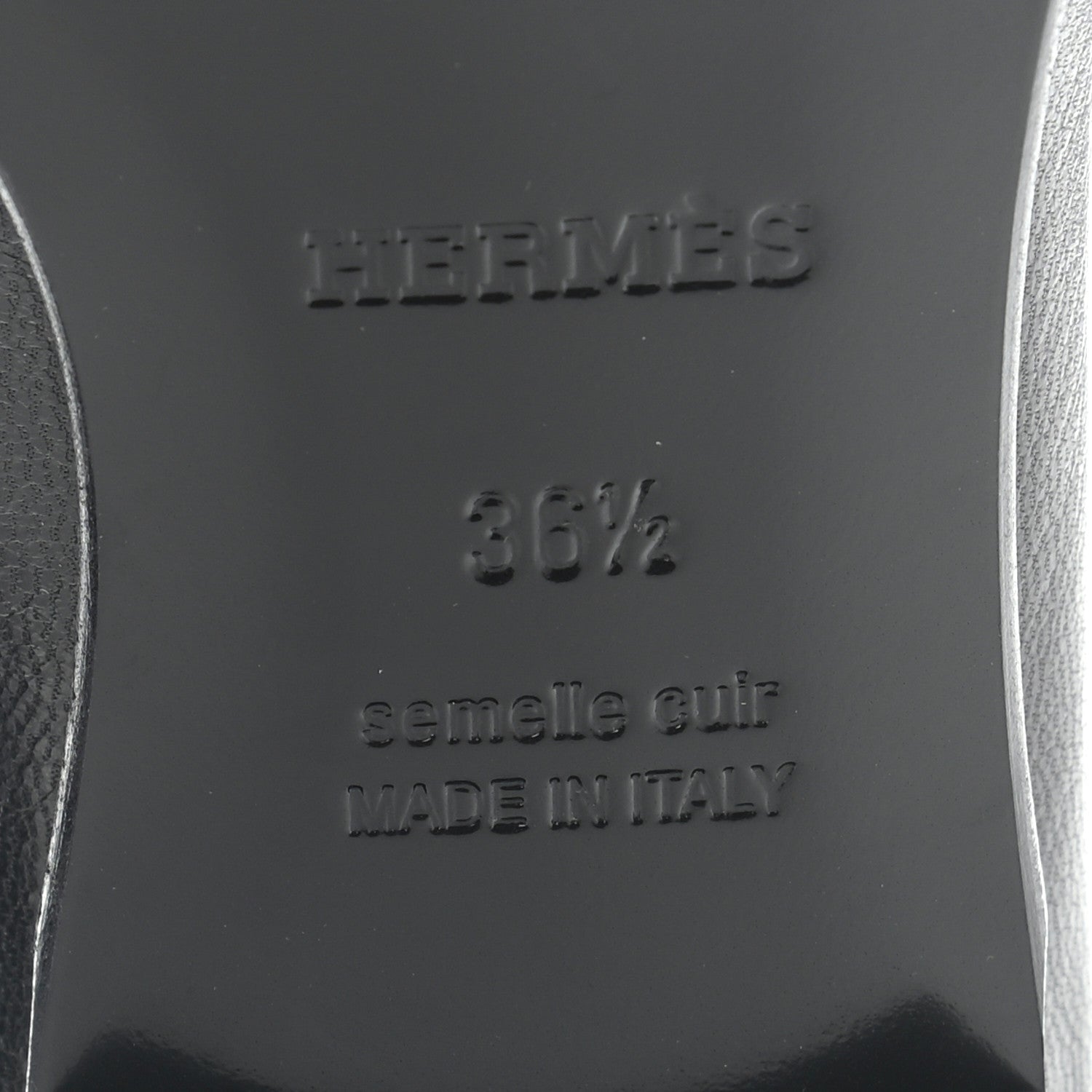 Hermes Goatskin Paris Loafers 36.5 Black 6 of 11