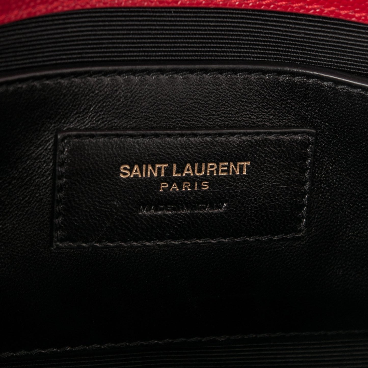 Grain De Poudre Medium Monogram Kate Satchel Red