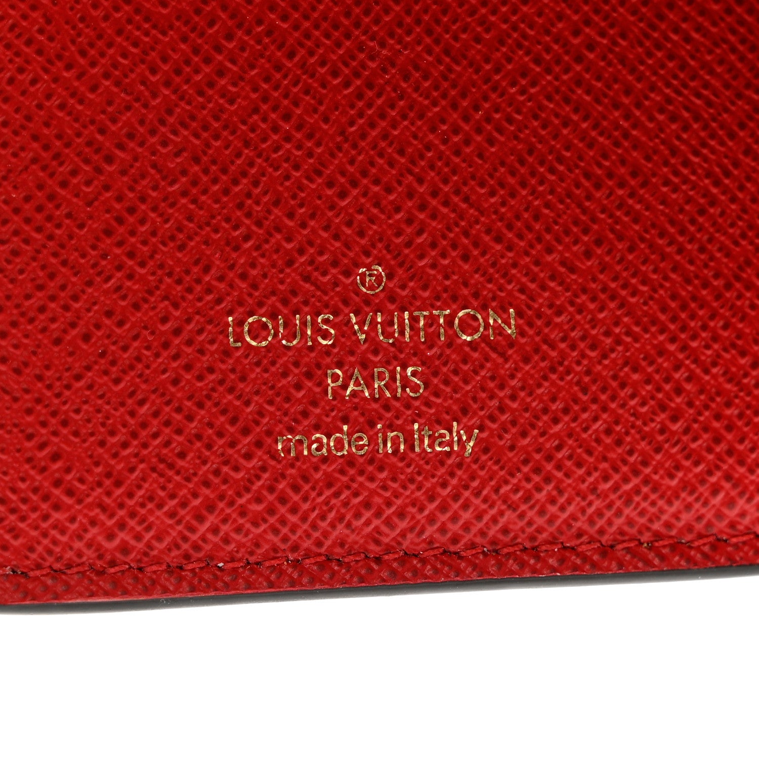 Louis Vuitton Damier Ebene Lou Zippy Compact Wallet Cerise Red 6 of 6