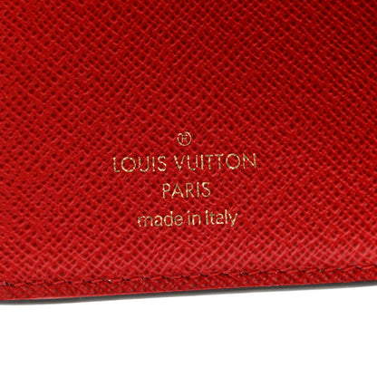 Louis Vuitton Damier Ebene Lou Zippy Compact Wallet Cerise Red 6 of 6