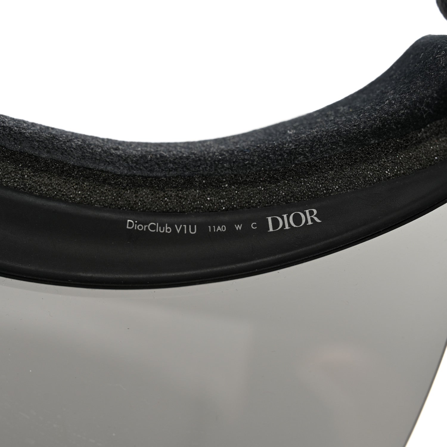 Christian Dior Mirrored DiorClubV1U Sun Visor Black 7 of 9