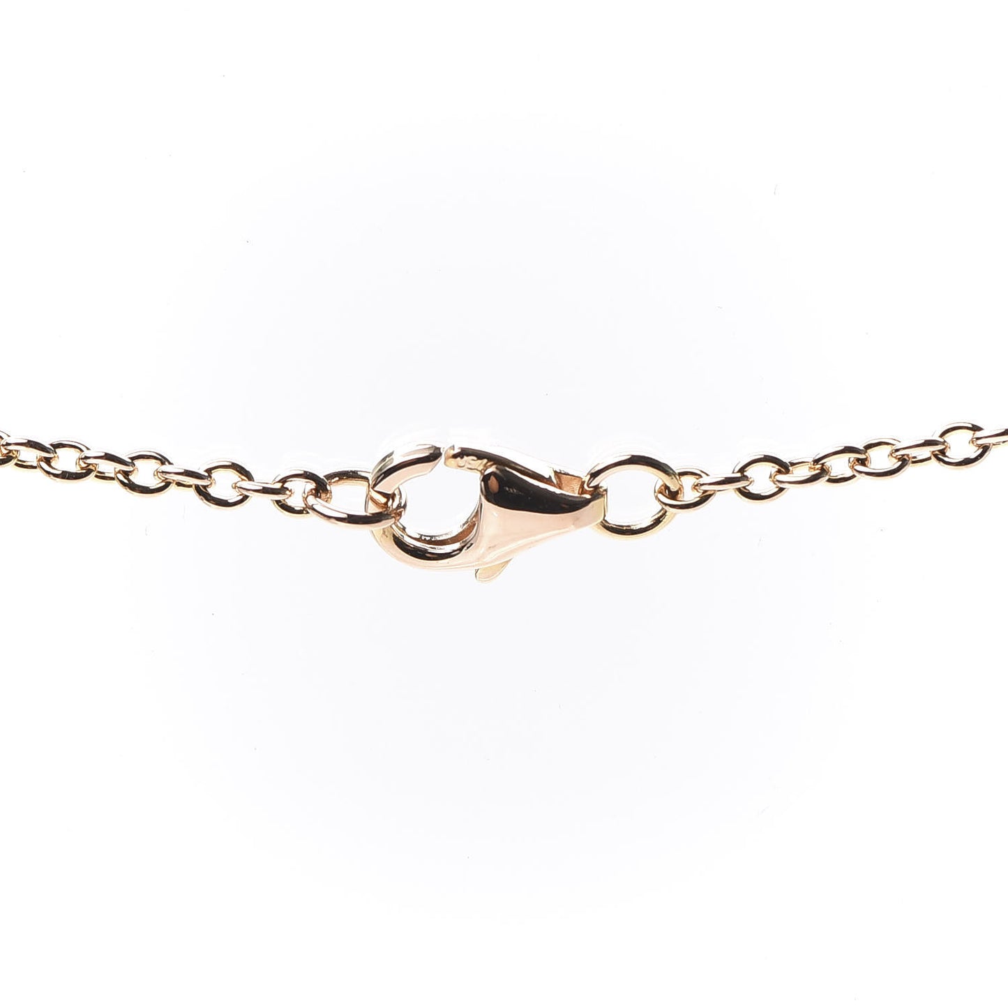 18K Pink Gold Interlocking LOVE Necklace