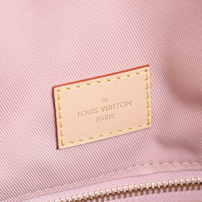 Louis Vuitton Damier Azur Graceful MM Rose Ballerine 6 of 9