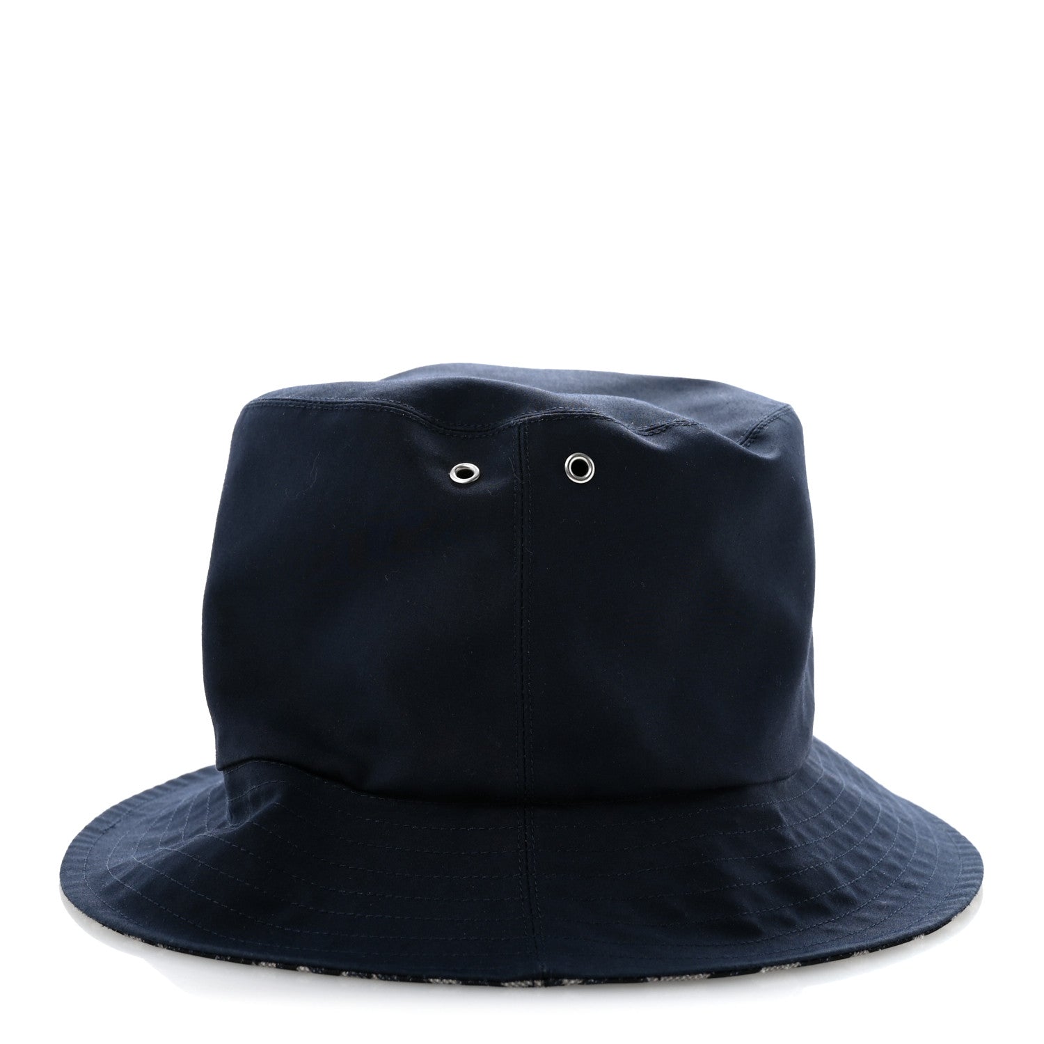 Christian Dior Polyester Cotton Oblique Teddy-D Brim Bucket Hat 58 Blue 5 of 10