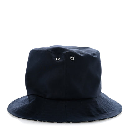 Christian Dior Polyester Cotton Oblique Teddy-D Brim Bucket Hat 58 Blue 5 of 10
