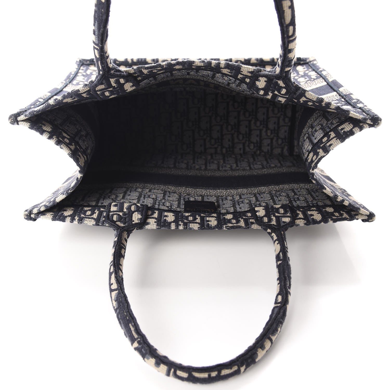 Christian Dior Oblique Medium Book Tote Blue Multicolor 5 of 10