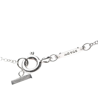 Tiffany Sterling Silver Small T Smile Pendant Necklace 4 of 6