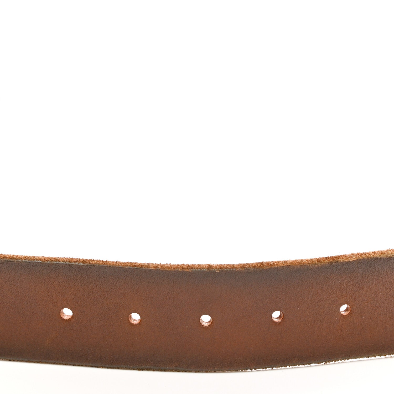 Gucci Cuoio Toscano Nickel Double Double G 40mm Belt 85 34 Cuir 4 of 5