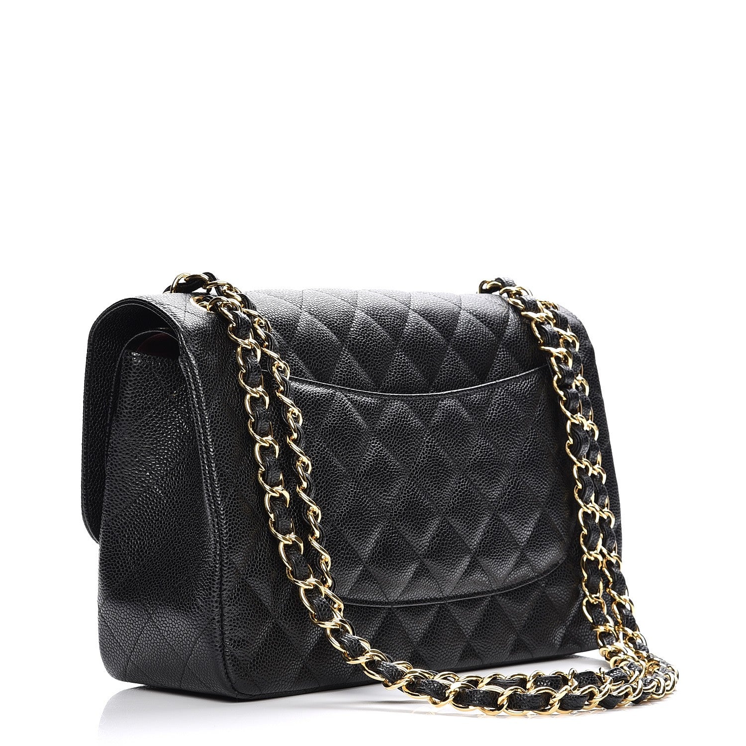Chanel Caviar Quilted Jumbo Double Flap Black 3 of 7