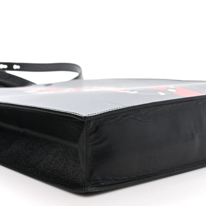 Gucci Calfskin Kingsnake Print Vertical Tote Black 10 of 11