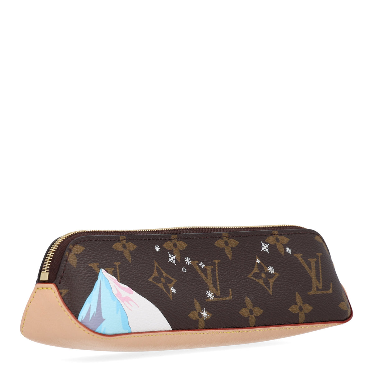 Louis Vuitton Monogram 2020 Christmas Animation Roller Coaster Elizabeth Pencil Pouch 3 of 10