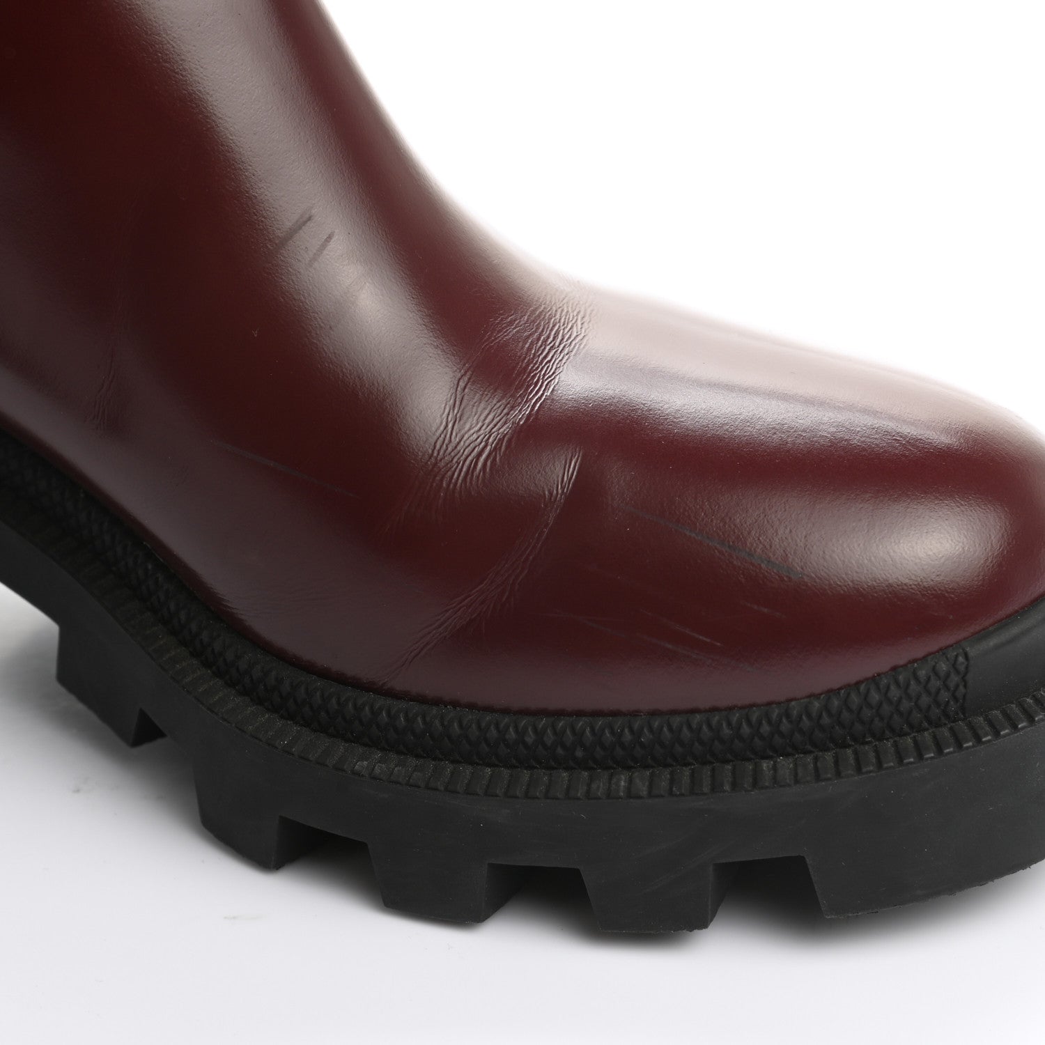 Gucci Calfskin Crystal GG Trip Chelsea Ankle Boots 37.5 Vintage Boredaux 10 of 13