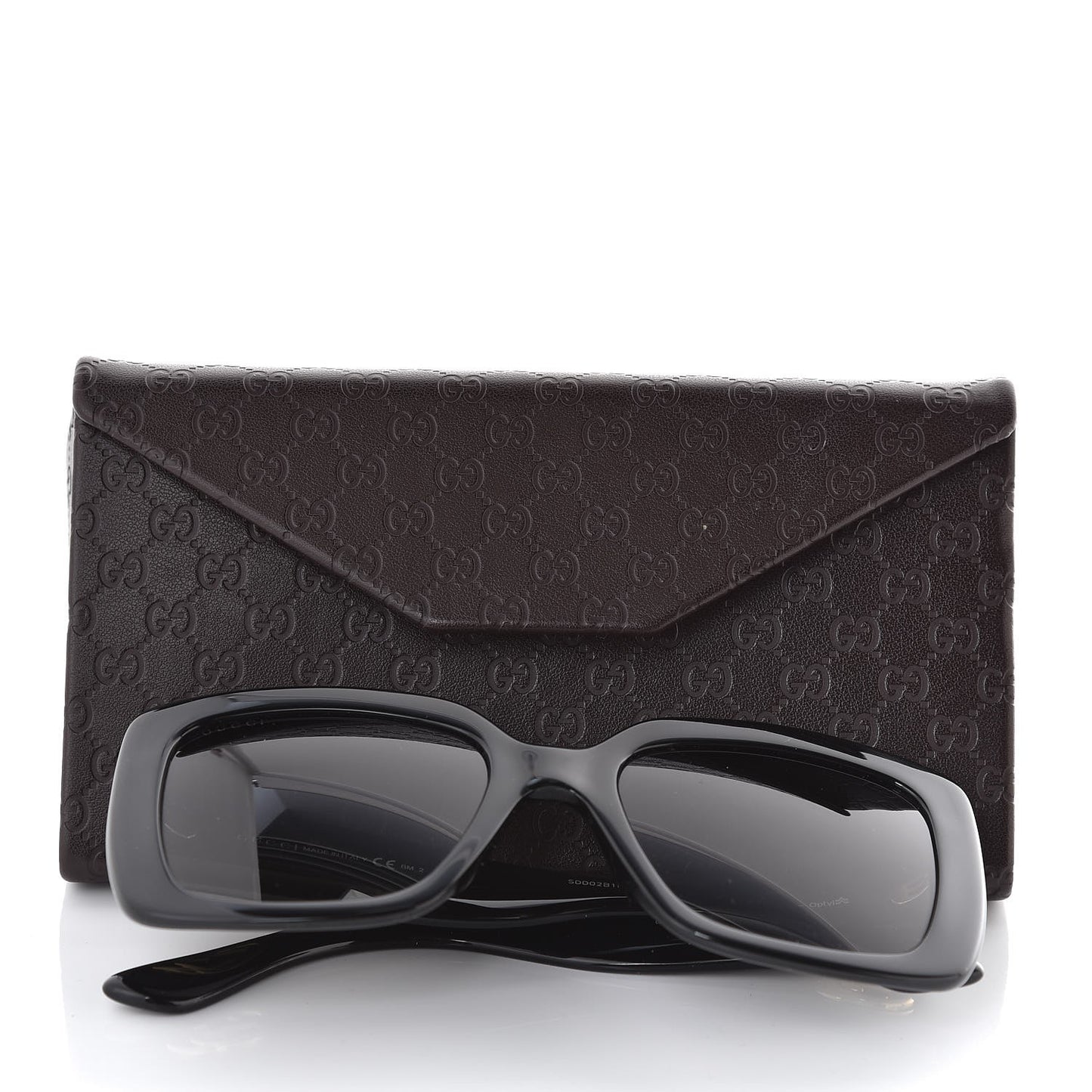 Acetate Square Frame Sunglasses GG3814S Black