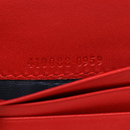 Gucci GG Supreme Monogram Blooms Card Case Beige Blue Navy Hibiscus Red 8 of 12