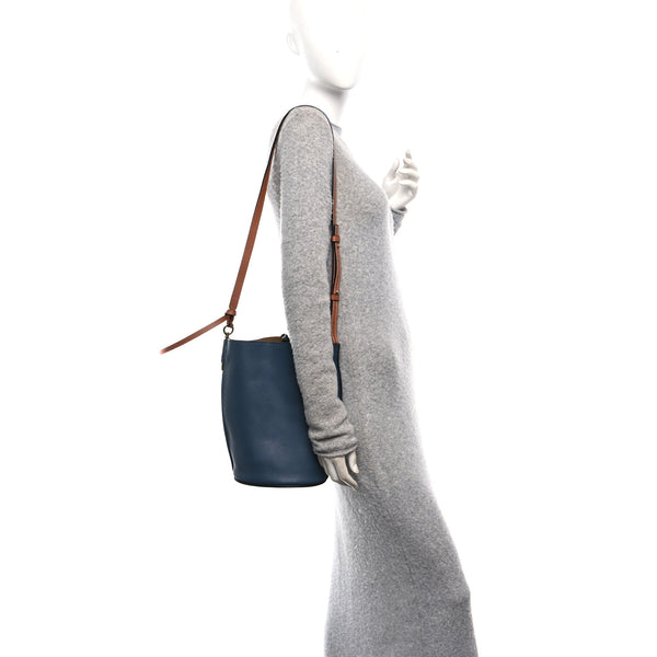 LOEWE Gate Bucket Handle Bag 新品 Loewe Brown Leather Gate Bucket Bag With Rope Handle