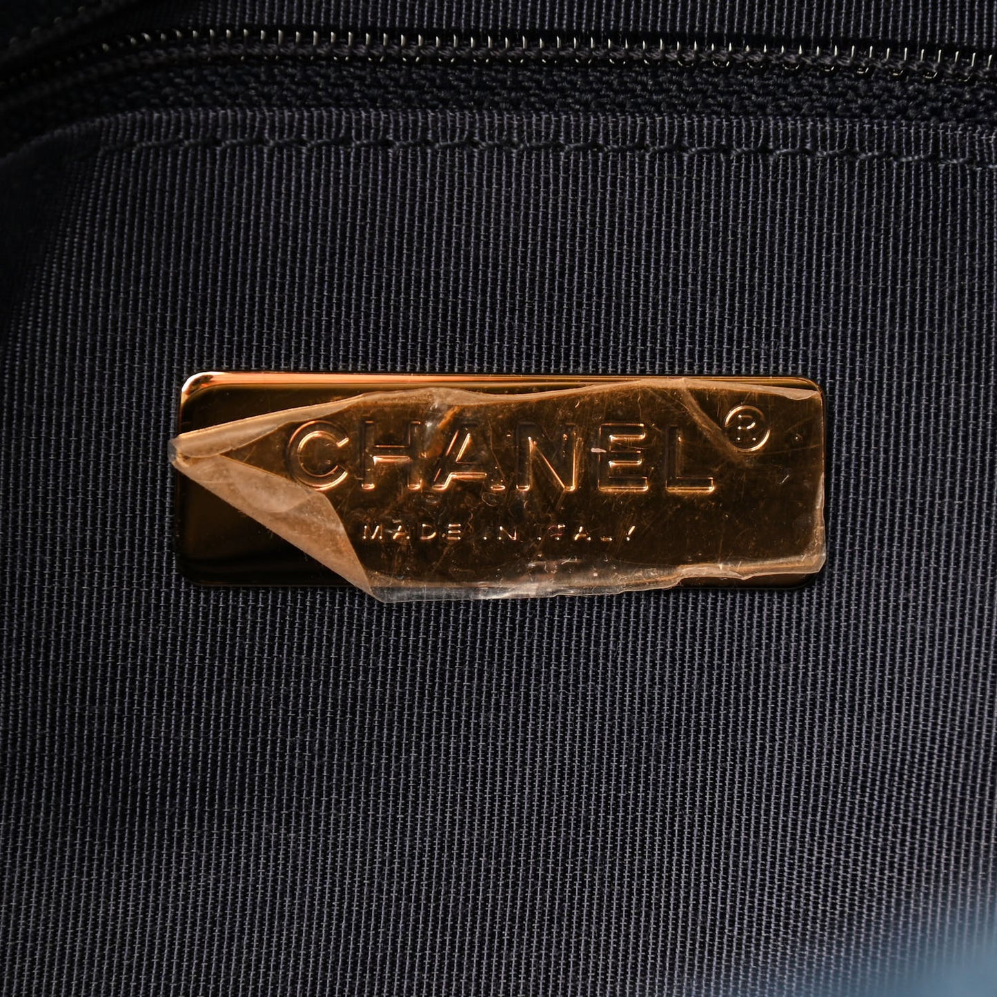 Denim Quilted Large Chanel 19 Flap Blue