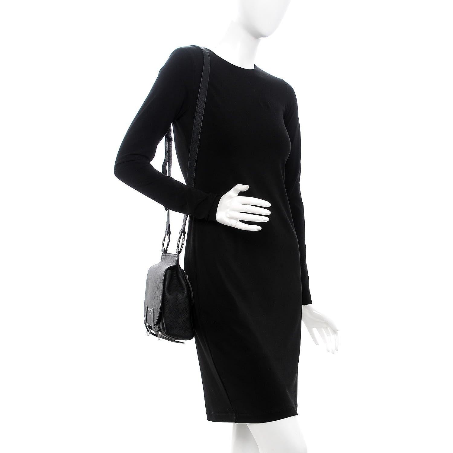 Burberry Soft Grain Calfskin Baby Bridle Saddle Bag Black 2 of 11
