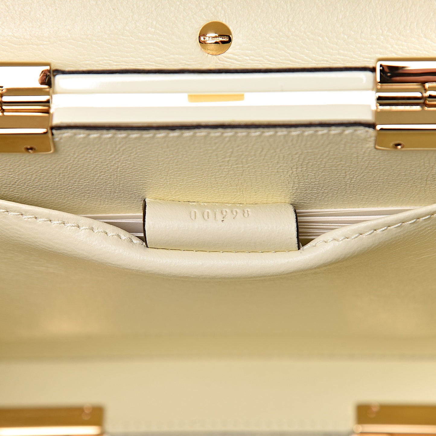 Plexiglass Mini Sylvie 1969 Top Handle Bag Ivory