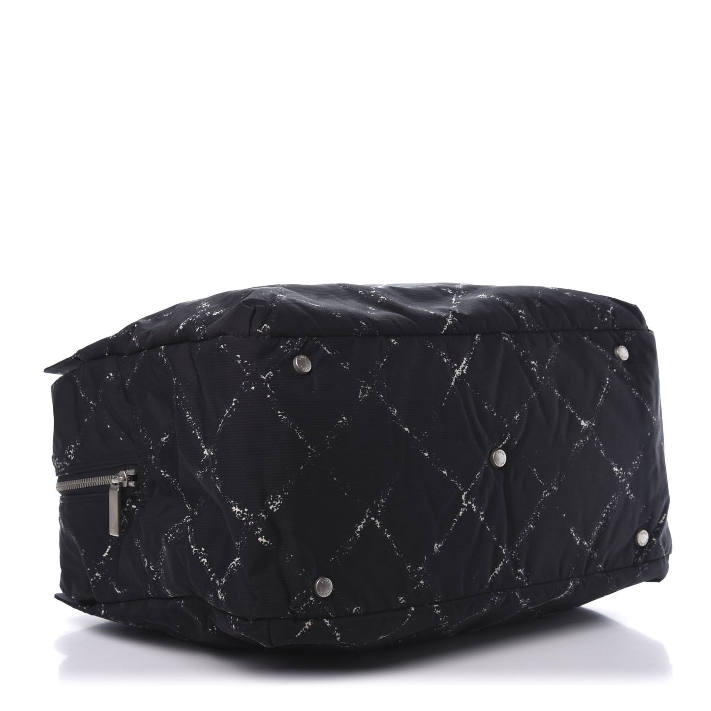 Nylon Travel Duffel Bag Black