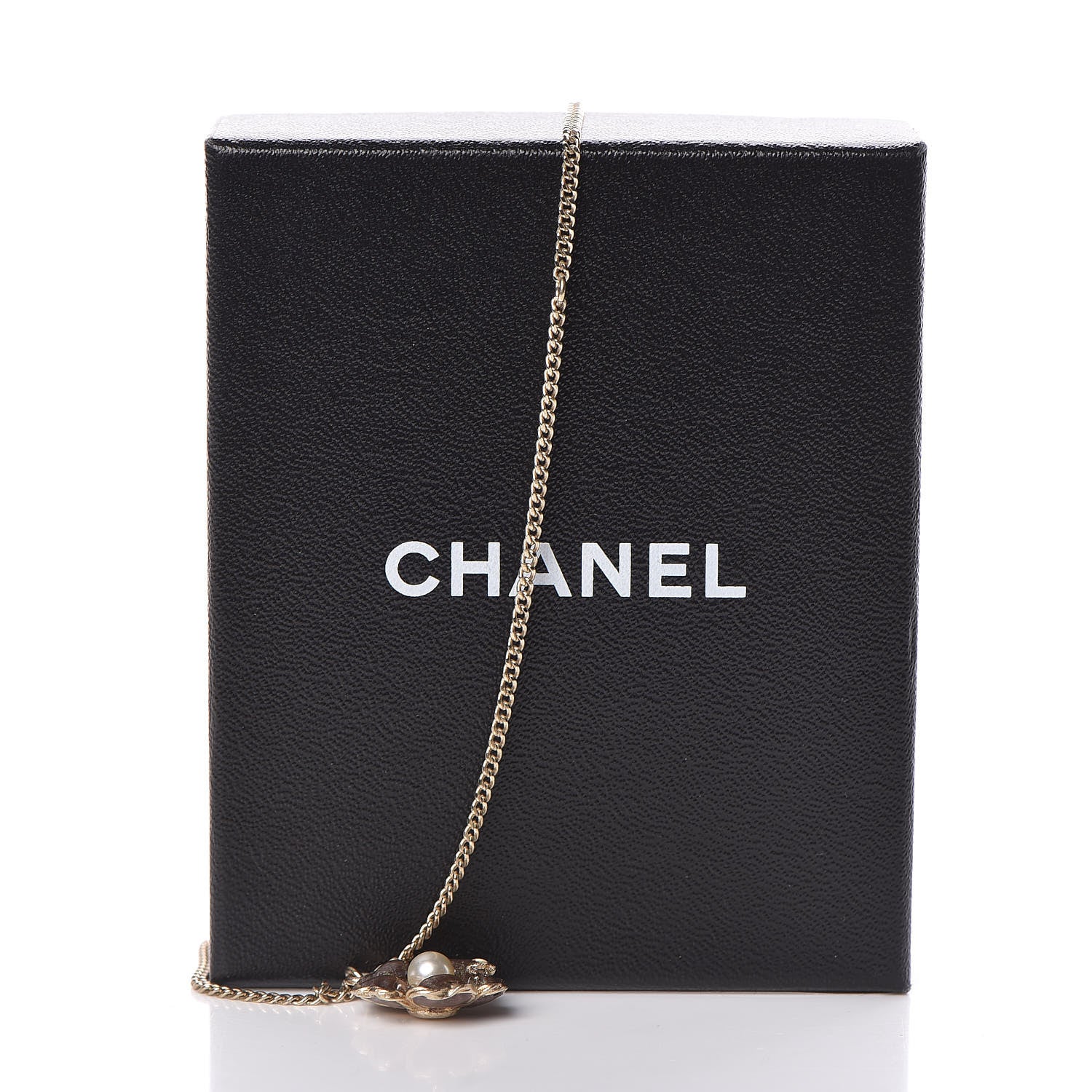 Chanel Pearl Flower CC Pendant Necklace Gold 5 of 5