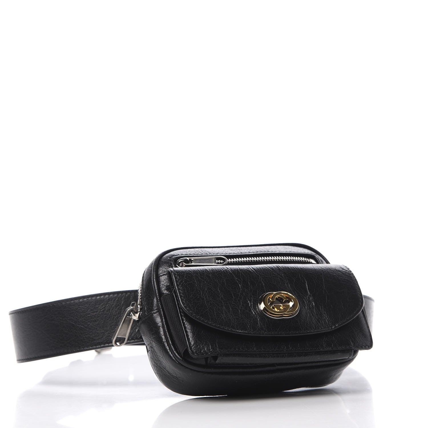 Gucci Fluffy Calfskin Mini Morpheus Belt Bag 90 36 Black 4 of 11