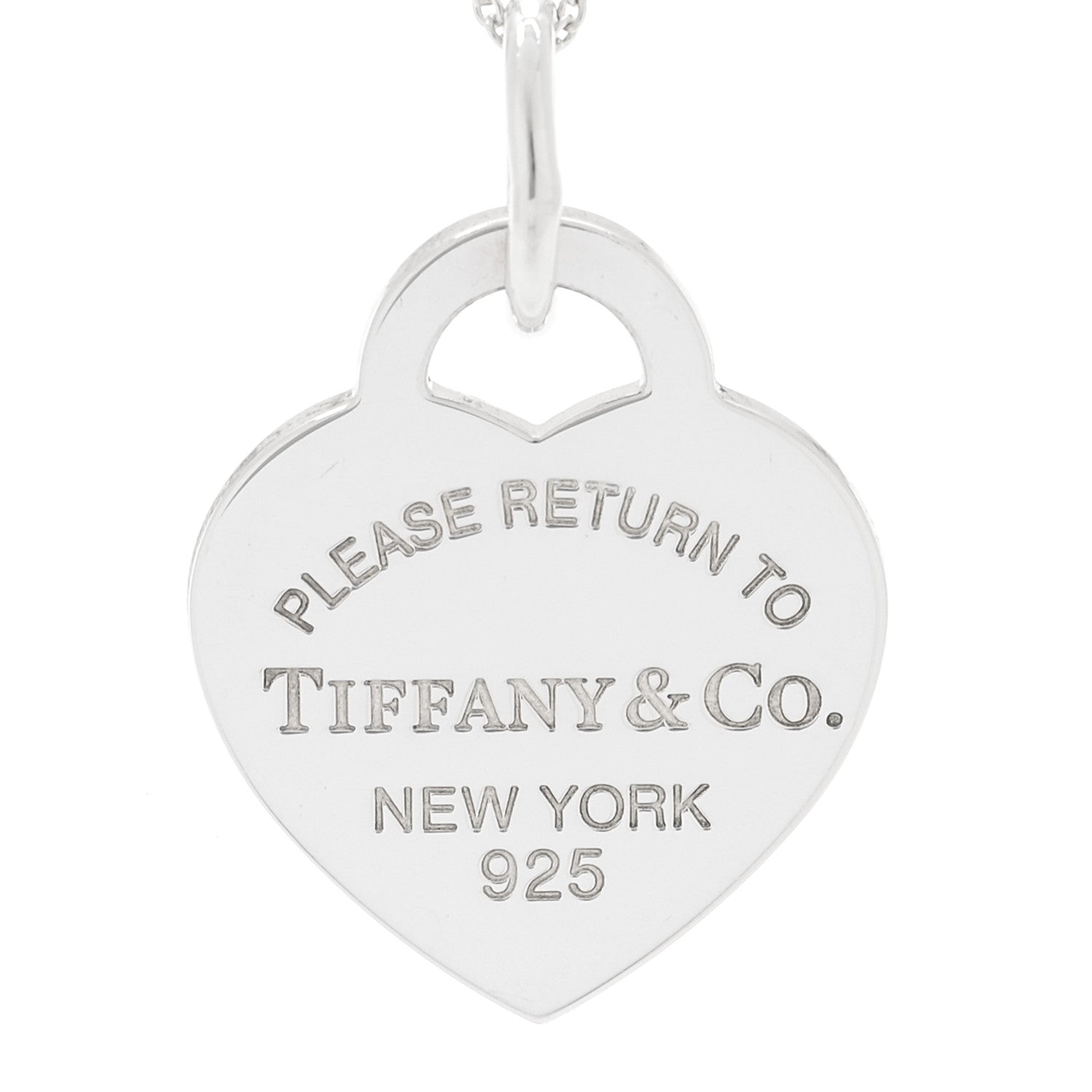 Tiffany Sterling Silver Medium Return to Tiffany Heart Pendant Necklace 5 of 5