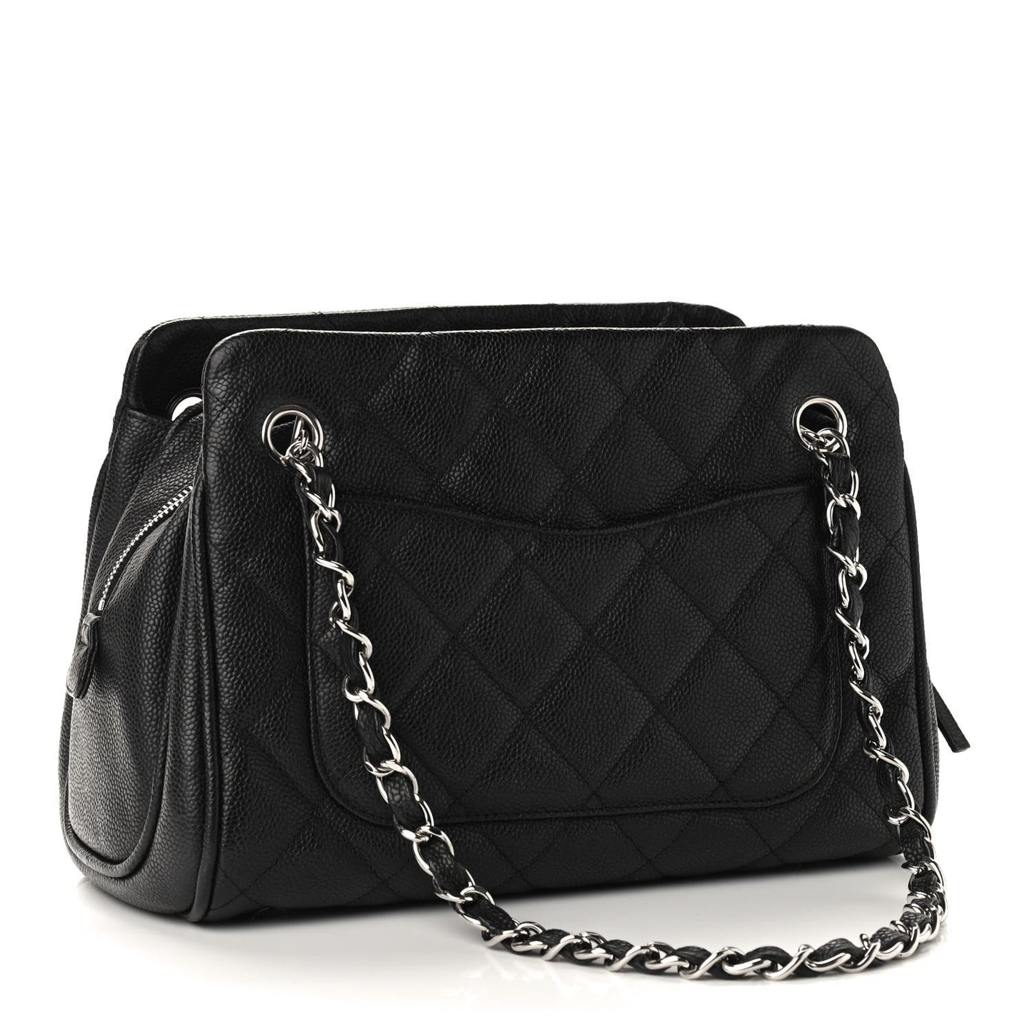 Caviar Quilted CC Tote Black
