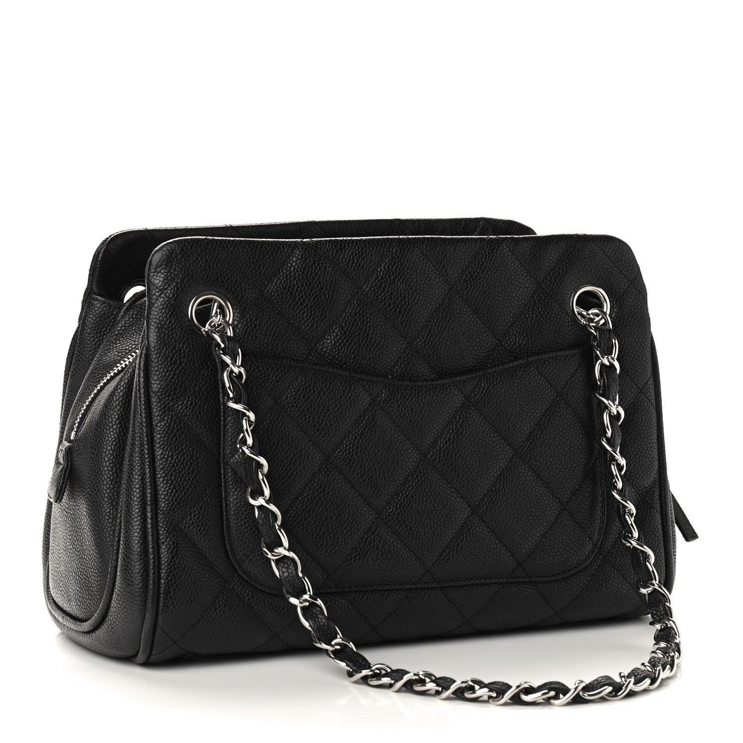 Chanel Caviar Quilted CC Tote Black 3 of 9