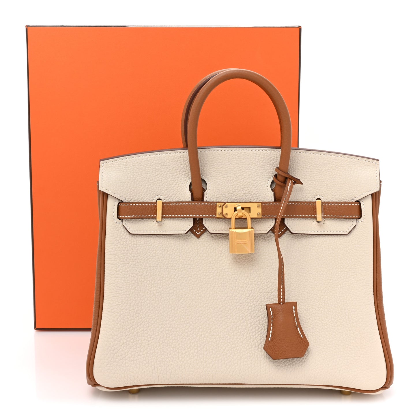 Togo Horseshoe Birkin 25 Craie Gold