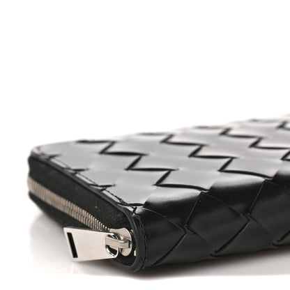 Bottega Veneta Nappa Intrecciato Zip Around Wallet Black 7 of 8