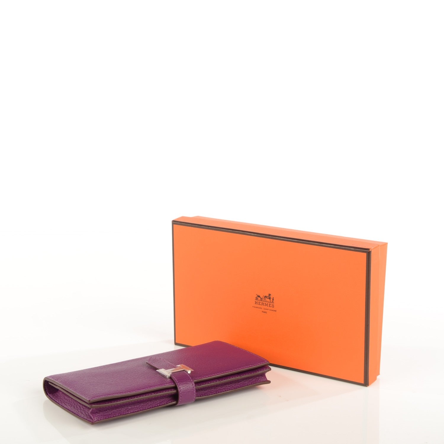 Hermes Chevre Mysore Bearn Gusset Wallet Anemone 5 of 10