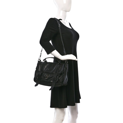 Proenza Schouler Lambskin Medium PS1 Satchel Black 2 of 14