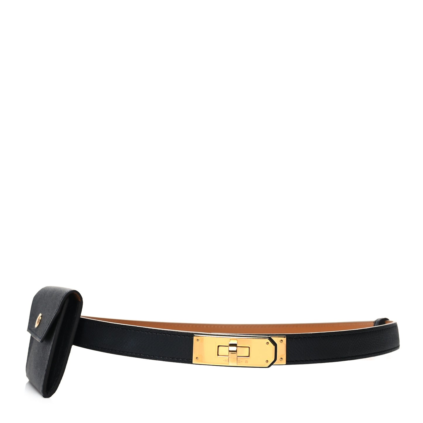 Epsom Kelly Pocket Belt Black