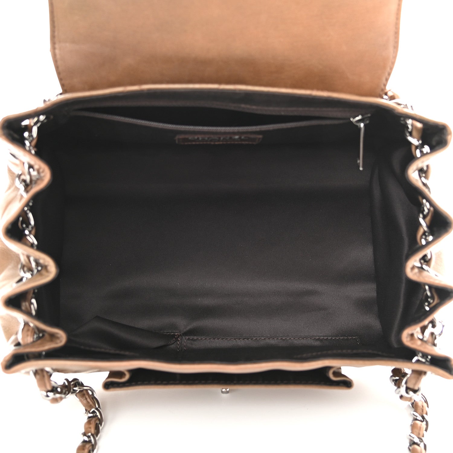 Chanel Calfskin Quilted Frame Flap Brown 4 of 8