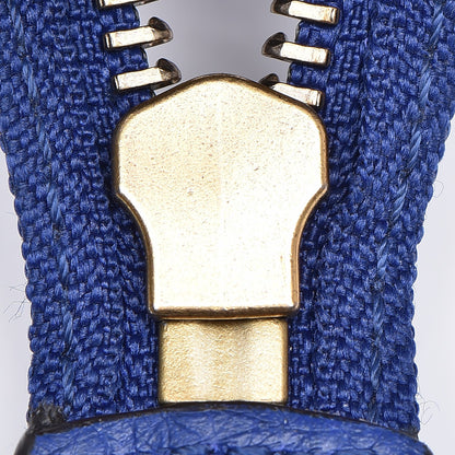 Celine Drummed Calfskin Nano Luggage Indigo 13 of 14