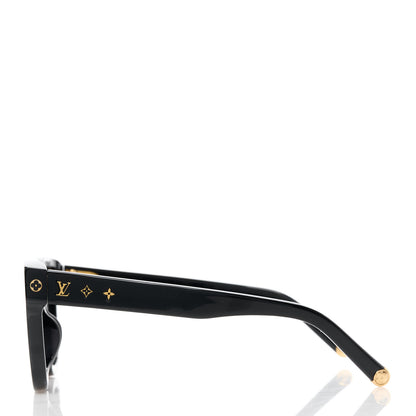 Louis Vuitton Acetate My Monogram Square Sunglasses Z1523E Black 3 of 8