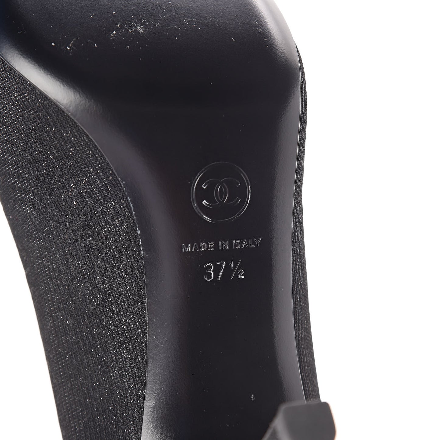 Fantasy Fabric Grosgrain Cap Toe Pumps 37.5 Black