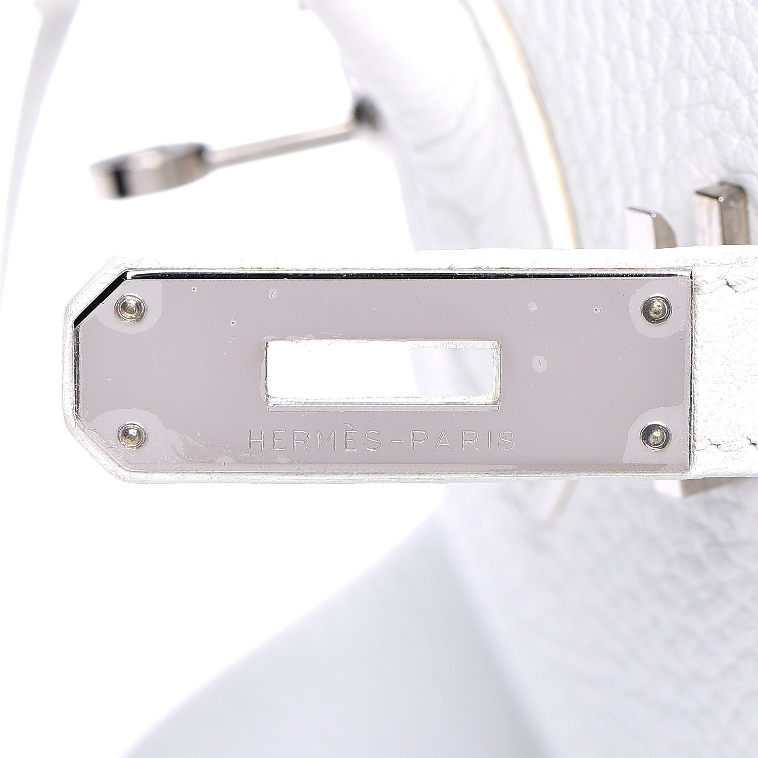 Hermes Taurillon Clemence Birkin 30 White 14 of 33